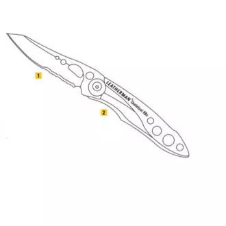 Leatherman SKELETOOL KBx nož srebrno/zeleni