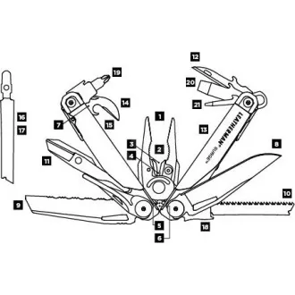 Leatherman Multitool SURGE srebrni 830165