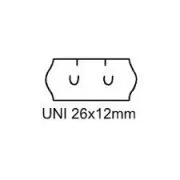 Naljepnice univerzalne 26x12mm bijele boje