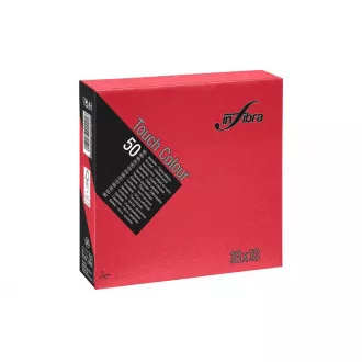 Salvete papirnate INFIBRA 2vrs. 33x33cm crvena 50kom