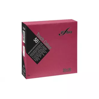 Salvete papirnate INFIBRA 2vrs. 33x33cm bordo 50kom