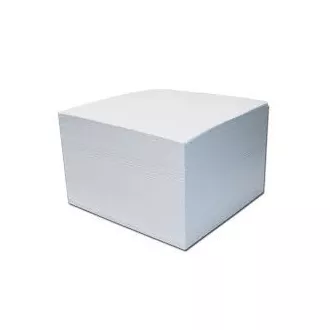 Blok kocka 8,5x8,5x4cm neljepljena bijela