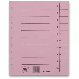 Separator A4 rezanje Classic pink 10kom Separator A4 rezanje Classic pink 10kom