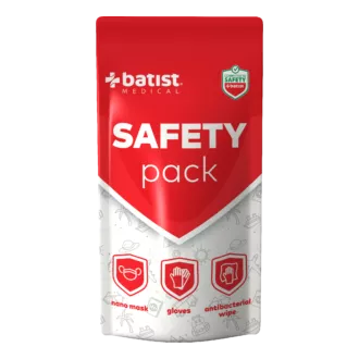 SAFETY pack maska + rukavice + 3u1 salveta