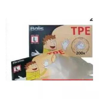 Jednokratne TPE rukavice veličine L bijele 200kom Jednokratne TPE rukavice veličine L bijele 200kom
