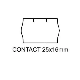 Naljepnice Kontakt 25x16mm bijele okrugle Naljepnice Kontakt 25x16mm bijele okrugle