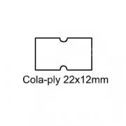 Naljepnice Cola-ply 22x12mm bijelo ljepilo koje se može ukloniti