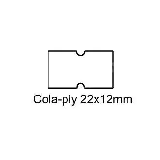 Naljepnice Cola-ply 22x12mm bijelo ljepilo koje se može ukloniti Naljepnice Cola-ply 22x12mm bijelo ljepilo koje se može ukloniti