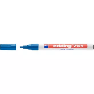 Marker Edding 751 lakirani plavi cilindrični vrh 1-2 mm
