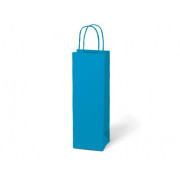 MFP poklon vrećica za bocu T12 kraft 12x36x9cm plava