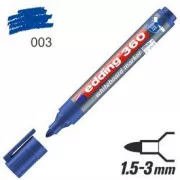 Marker Edding 360 na bijeloj ploči plavi okrugli vrh 1,5-3 mm