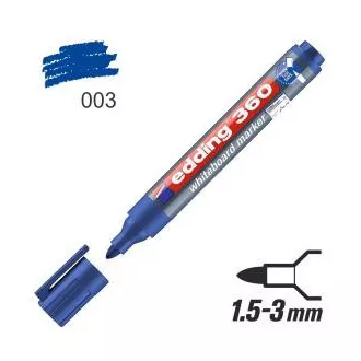 Marker Edding 360 na bijeloj ploči plavi okrugli vrh 1,5-3 mm