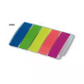 Samoljepljive oznake stranica PP 12x48.5mm 5 neon boja 5x20 listova Concorde