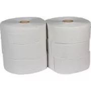Toaletni papir Jumbo 280mm Gigant L 2 sloja. 65% izbijeljena bobina 260m 6 kom / prodaje se u pakiranju