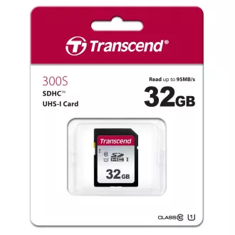 TRANSCEND SDHC kartica 32 GB 300S, UHS-I U1 (P: 95 / W: 45 MB / s)
