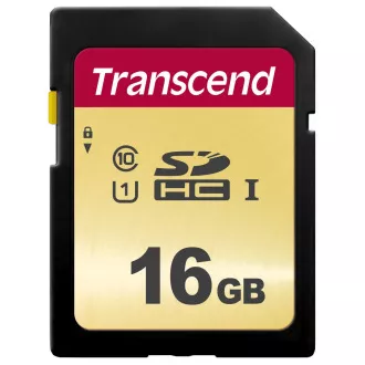 TRANSCEND SDHC kartica 16 GB 500S, UHS-I U1 (P: 95 / W: 60 MB / s)