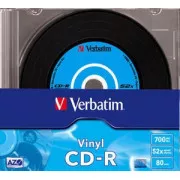 VERBATIM CD-R (paket od 10) Slim / Vinyl / DLP / 52x / 700 MB