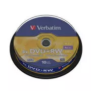 VERBATIM DVD + RW (paket od 10) Spindle4x / DLP / 4,7 GB