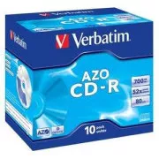 VERBATIM CD-R (paket od 10) Jewel / Crystal / DLP / 52x / 700 MB