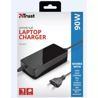 TRUST univerzalni adapter za napajanje Primo 90W-19V punjač za prijenosna računala