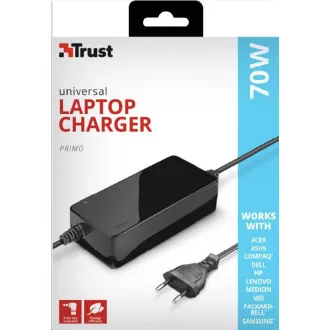 TRUST univerzalni adapter za napajanje Primo 70W-19V punjač za prijenosna računala
