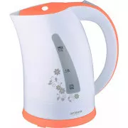Orava VK-3417 P električno kuhalo za vodu, 2000 W, 1,7 l, automatsko isključivanje, bijelo/narančasto