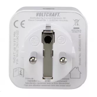 CONRAD Mjerilo potrošnje utičnice el. napajanje i sklopna utičnica 2u1 VOLTCRAFT SEM6000FR, s Bluetooth, CZ verzija CONRAD Mjerilo potrošnje utičnice el. napajanje i sklopna utičnica 2u1 VOLTCRAFT SEM6000FR, s Bluetooth, CZ verzija