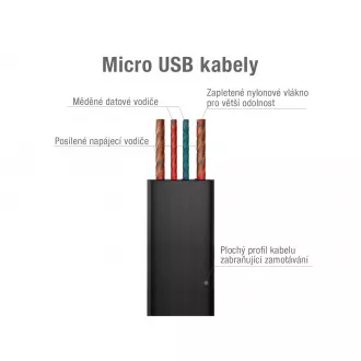 AVACOM MIC-120K USB kabel - Micro USB, 120cm, crni AVACOM MIC-120K USB kabel - Micro USB, 120cm, crni