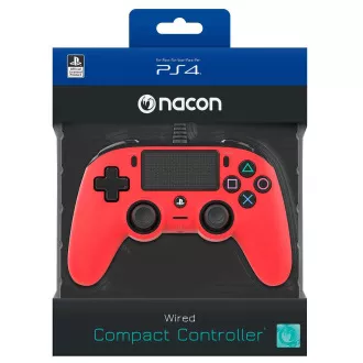 Nacon Wired Compact Controller - kontroler za PlayStation 4 - crveni Nacon Wired Compact Controller - kontroler za PlayStation 4 - crveni