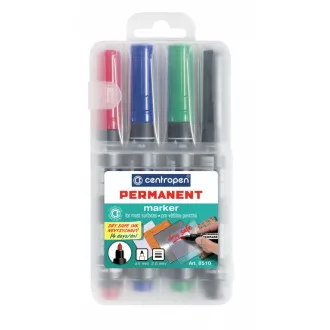 Marker Centropen 8510/4 trajni 4 boje cilindrični vrh 2,5 mm