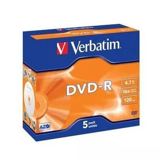 VERBATIM DVD-R (5 paketa) Jewel / 16x / 4,7 GB