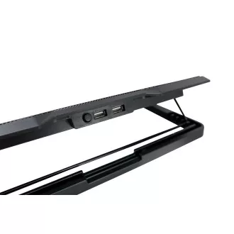 C-TECH rashladna podloga ispod NTB CLP-140, 15, 6 ", 2x 140 mm, 2x USB, plavo pozadinsko osvjetljenje