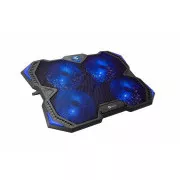 C-TECH rashladna podloga ispod NTB Zefyrosa (GCP-01B), casual gaming, 17, 3", plavo pozadinsko osvjetljenje, kontrola brzine