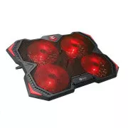 C-TECH rashladna podloga ispod NTB Zefyros (GCP-01R), casual gaming, 17, 3", crveno pozadinsko osvjetljenje, kontrola brzine
