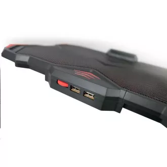 C-TECH rashladna podloga ispod NTB Zefyros (GCP-01R), casual gaming, 17, 3", crveno pozadinsko osvjetljenje, kontrola brzine