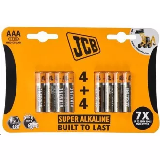 JCB SUPER alkalna baterija LR03, blister 8 kom