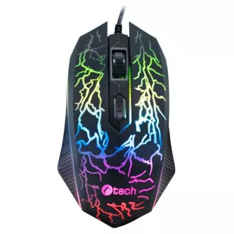 C-TECH gaming miš Tychon (GM-03P), casual gaming, gaming, 7 boja pozadinsko osvjetljenje, 3200DPI, USB C-TECH gaming miš Tychon (GM-03P), casual gaming, gaming, 7 boja pozadinsko osvjetljenje, 3200DPI, USB