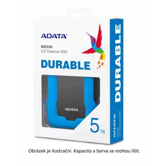 ADATA vanjski HDD 1TB 2.5" USB 3.1 HD330, PLAVA BOJA KUTIJA, plava (guma, otporna na udarce)