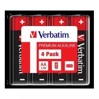 VERBATIM Alkalne baterije AA, 4 pakiranja - Shrink