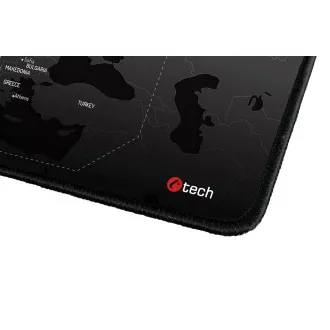 C-TECH podloga za gaming miš MP-01W (Svijet), 900x270x4mm, našiveni rubovi