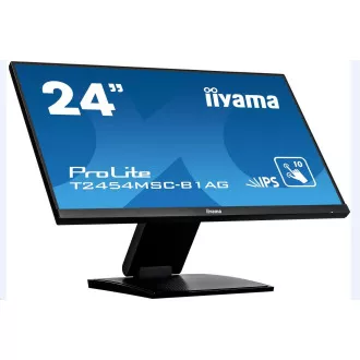 Iiyama monitor osjetljiv na dodir ProLite T2454MSC-B1AG, 60 cm (23, 6 ''), CAP 10-touch, Full HD, crni