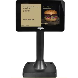 7" LCD zaslon u boji za kupce Virtuos SD700F, USB, crni 7" LCD zaslon u boji za kupce Virtuos SD700F, USB, crni