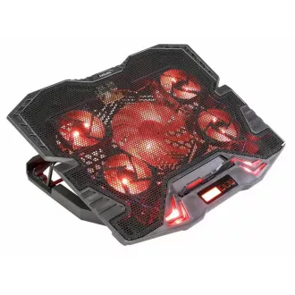 EVOLVEO Ania 5R, stalak za hlađenje laptopa, crveno pozadinsko osvjetljenje