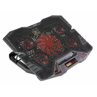 EVOLVEO Ania 5R, stalak za hlađenje laptopa, crveno pozadinsko osvjetljenje