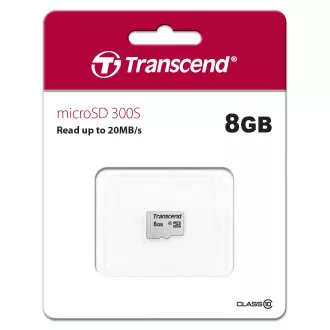 TRANSCEND MicroSDHC kartica 8GB 300S, klasa 10, bez adaptera