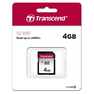 TRANSCEND SDHC kartica 4 GB 300S, klasa 10 (R: 95 / W: 45 MB / s)