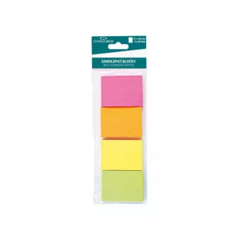 Samoljepljivi jastučić 51x38mm 5 neonskih boja 4x50 listova Concorde