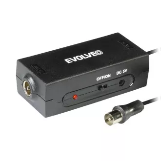 EVOLVEO Amp 1, FM/DAB+/DVB-T2 antensko pojačalo, LTE filter, 4G, 5G EVOLVEO Amp 1, FM/DAB+/DVB-T2 antensko pojačalo, LTE filter, 4G, 5G