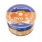 VERBATIM DVD-R (paket od 50) 16x WRAP 4,7 GB MAT