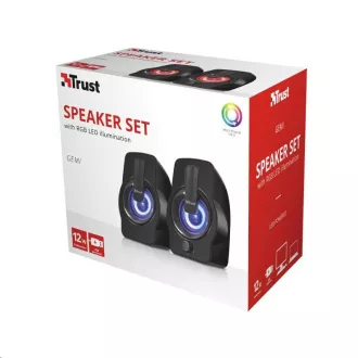 TRUST Gemi RGB 2.0 set zvučnika - crni